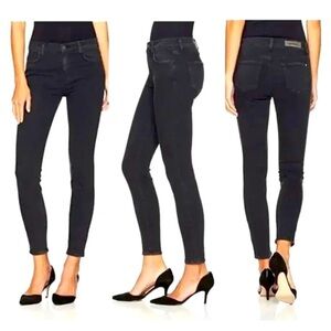 Baldwin Karlee High Rise Crop Skinny Jeans Black Size 27 NWT $220